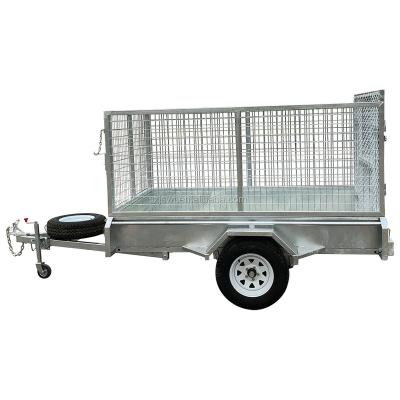 China Car Trailer 7x5 Single Axle Heavy Duty Cargo Trailer for sale