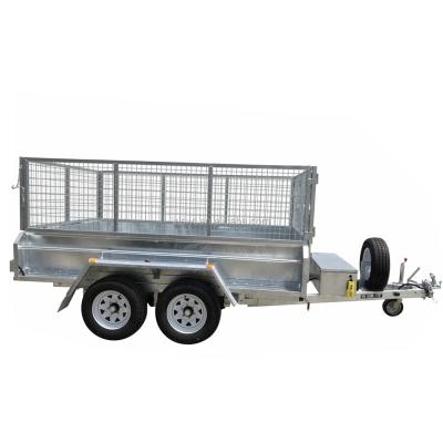 China Hydraulic Tipping Car Trailer 2 Axle Tipper Trailers For 8x5 for sale