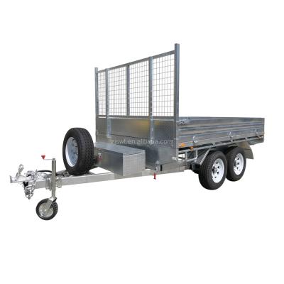 China Truck Trailer 14x7 Galvanized Flatbed Truck Service Trailer (SWT-FTT147) for sale