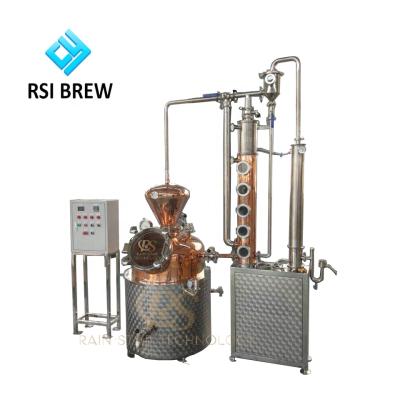 China New Arrival 300L Mini Distillery Equipment Factory Red Copper Micro for sale