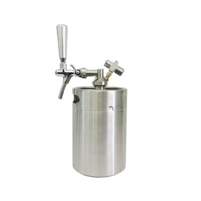 China Double Shot Container 5l Mini Beer Mini Stainless Steel Beer Barrel Craft Beer Keg for sale