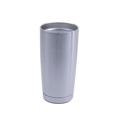 China Wholesale Stocked 20oz Stainless Steel Double-wall Vacuum Mug White Stainless Steel Travel Mugs From Factory Directly for sale