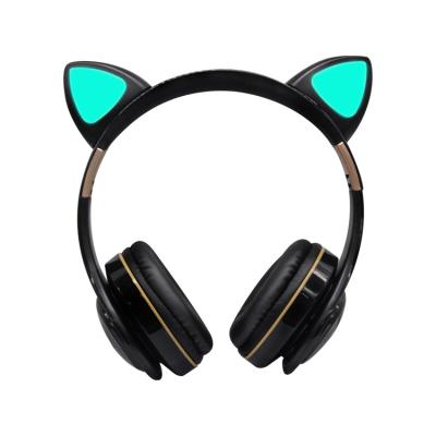 China Hot Selling Cute Cat Headphone Wireless Bluetooth Earphone IPX4 Waterproof Gaming Headset for sale