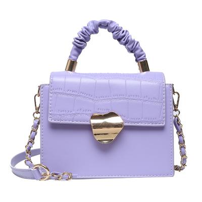 China China Wholesale Bulk Stone Pattern Mini Shoulder Bag Purple Cross Purses And Handbags For Women for sale