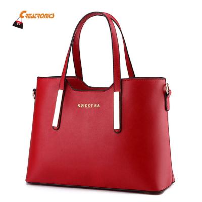 China Fashion China Manufacture Large Capacity Ladies Bag Pu Leather Women Handbag Supplier for sale