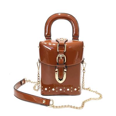 China Online shopping fashion ladies round bucket bag fashionable ladies handbag wholesale leather bags for sale