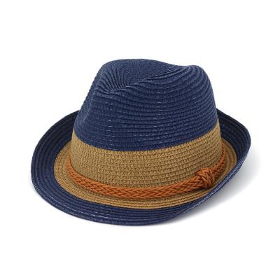 China Wholesale Custom Vintage Straw Fedora Hats Mens and Womens Vintage Unisex, Fedora Hats with Ribbon for sale