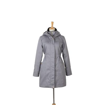 China Sustainable Ladies Autumn Jacket Cotton / Polyester Wholesale Solid Casual Clothing for sale