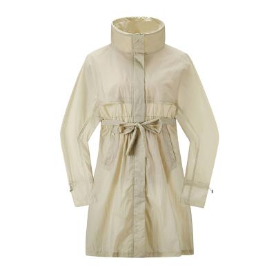 China 2022 New Ms. Sustainable Lady Printing Anorak Cross Trench Coat for sale