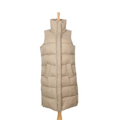 China Fashion long waterproof new pattern quilting vest for ladies for sale