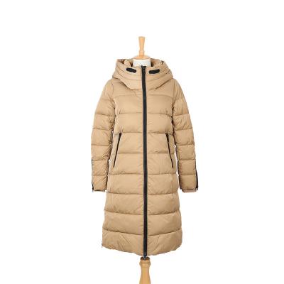 China New Pattern Winter Waterproof Ladies Style Knee Long Padded Coat With Many Zippers for sale