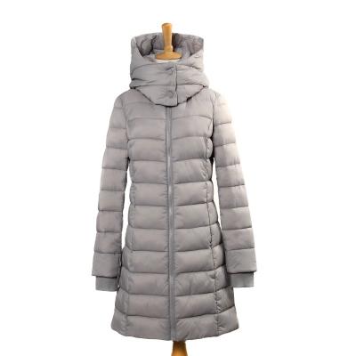 China Sustainable Down Padded Stripper Jacket , Women's Long Down Jacket Padded Winter Coat for sale