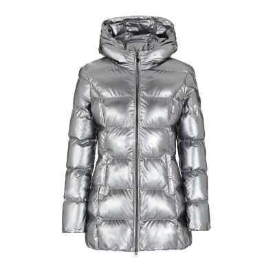 China Newest Fashion Sustainable Women's Down Jacket Lady Hooded Jacket for sale