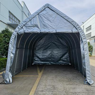 China Luxury Heavy Duty PE Carport Portable Car Shelter Garden Storage Shed Tent for Party Wedding with Removable Sidewalls and Doors for sale