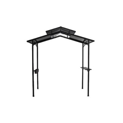 China For barbecue Outdoor Garden Park Patio Barbecue Hard top Metal BBQ PC board Grill Gazebo For Backyard for sale