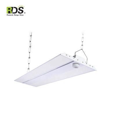 China Industrial Warehouse ETL CETL DLC 4ft 165W 220w LED Linear High Bay Light Fixture With Motion Sensor for sale