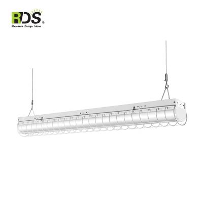 China Office New Product Good Price ETL CETL DLC 130lm FCC 2ft 4ft 8ft LED Ceiling Strip Light Fixture for sale