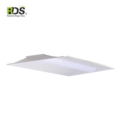 China Office low price dlc 5.0 UGR 19 sensor emergency 2x2 2x4 surface mount led troffer shop light fixture for sale