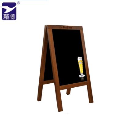 China Waterproof Wooden Frame Display Board Menu Board Hotel Sign Free Standing Decorative Advertising Board for sale