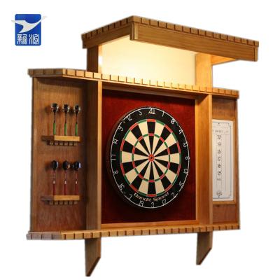 China WALL MOUNTED wooden cabinet target with LED lights for sale