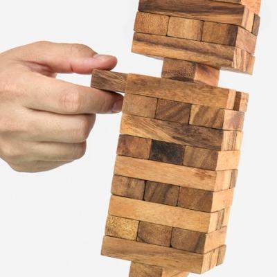 China Europe CoolToys Timber Tower Wooden Block Stacking Game for sale