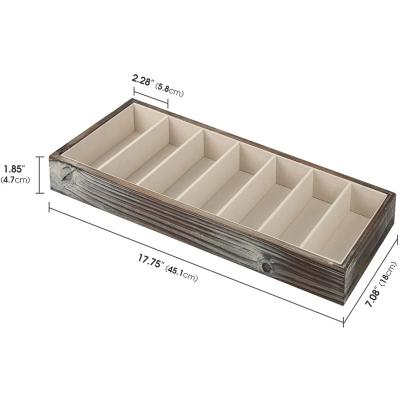 China Wholesale Custom Eco - Friendly Distressed Wooden Tray Organizer for sale