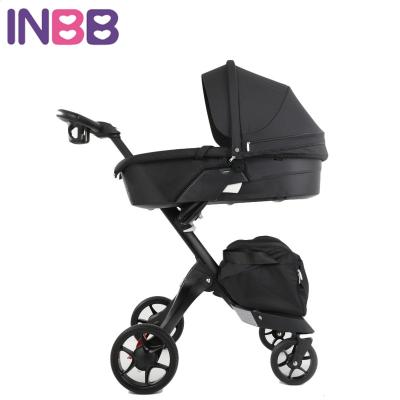 China High Quality Customized Foldable Stroller Germany Frame Baby Sleep Newborn Pram Carry 3 In 1 High Sight Baby Stroller for sale