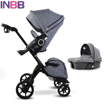 China Wholesale Foldable Stroller Rotate 360 ​​Degree 3 in 1 Baby Walker Folding Luxury Baby Pram Strollers Set Combo for Travel System Baby Carrier for sale