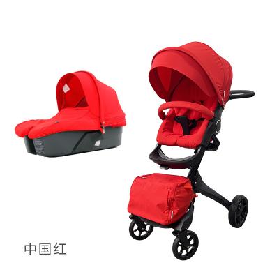 China Wholesale High Quality Luxury Foldable Stroller 3 in 1 Baby Safety Alloy Stroller with Umbrella and Bassinet and Carseat Baby Stroller Accessories for sale