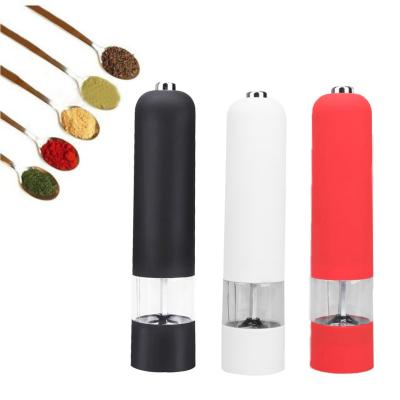 China Sustainable Automatic Salt Pepper Grinder Electric Spice Mill Grinder Seasoning Adjustable Coarseness Kitchen Tools Grinding For Cooking BBQ for sale