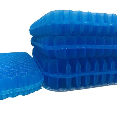 China New 5cm Double-Layer Anti-static Blue Thickened Honeycomb Gel Cushion Multifunctional Suitable For Office Home Car for sale