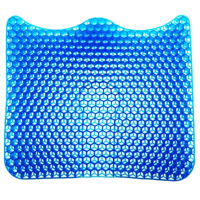 China New Designed Groove Anti-Static Student Breathable Soft Egg Honeycomb Iced Gel Cushion For Students Car Seat for sale