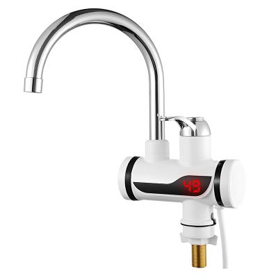 China Hotel Shower and Kitchen Instant Electric Water Heaters Instant Electric Faucet with Temperature Display for Shower for sale