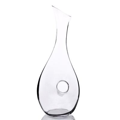 China Wholesale Elegant Viable Stock Luxury High Quality Crystal Glass Wine Decanter for sale