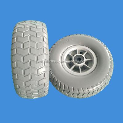 China Construction Material Shops 9x3.50-4 PU Foam Wheel Tire 9x350-4 Flat Free PU Foam Tire for sale