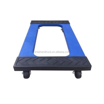 China Steel Reinforced Durable 4 Wheels Mat Protective Rubber Plastic Mobile Trolley Trolley Heavy Load 1000Lbs for sale