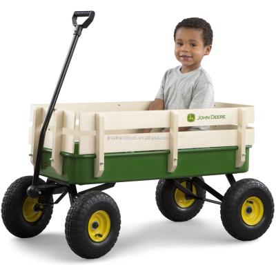 China Wooden Tools Bigfoot Pickup Truck Kids Pull Cart Cart for sale