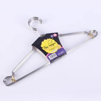 China High Quality Durable China Metal Hanger With Groove Stainless Steel Hanger for sale