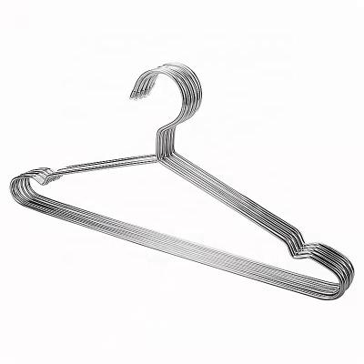 China Non-slip and Durable Stainless Steel Wire Dry Cleaning Hangers Kids Coat Hanger for sale