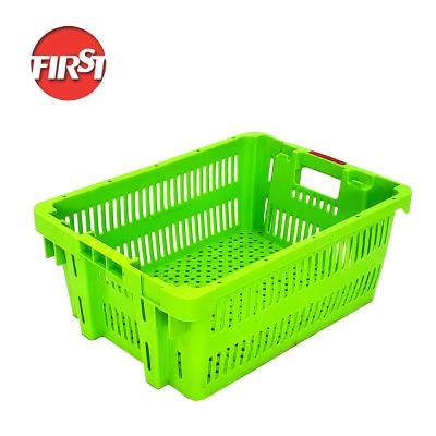 China 505*370*210mm Plastic Turnover Box for Storing Vegetables and Fruits Durable Design for sale