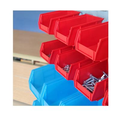 China Shelf Plastic Organizer Bins Warehouse Industrial Plastic Stackable Tool Parts 175mm for sale