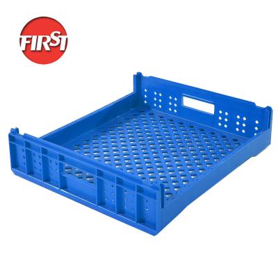 China Shopping Plastic Shipping Crates For Bread Bakery Tray Turnover Box 550x480x130mm for sale