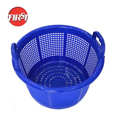 China 42cmx23cm Stackable Plastic Barrel For Mesh Storage Fruits Vegetables Crate for sale