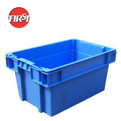 China Security Plastic Pastel Crates Packing Industrial Turnover Transport  600x400x300mm for sale