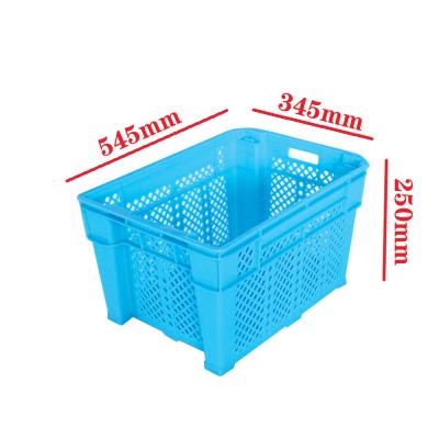 China Stackable Heavy Duty Plastic Storage Crates Industrial Convenient Fruits Vegetables for sale