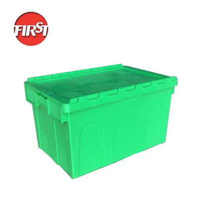 China Industrial Logistic Plastic Moving Box Containers Stackable and Durable for Industrial for sale