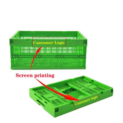 China Sustainable Plastic Storage Containers Box Collapsible Crates Stackable Moving Boxes for sale