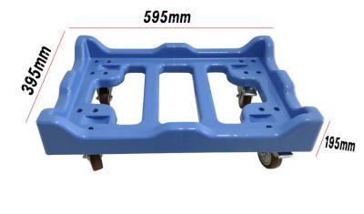 China Carrinho de plástico Dolly Professional Mover Pp Roda reforçada Quadro, rodas de deslizamento suave para cargas pesadas à venda