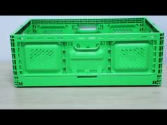 Plastic Stackable Folding Crate Supermarket Mesh Fruits Vegetables 40 litre