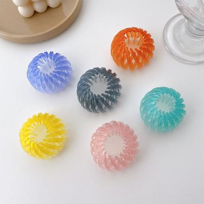 China 2022 Wholesale Decoration Candy Color Hair Clips Round Hairpins Barrettes Clips For Hair For Woman Plain for sale